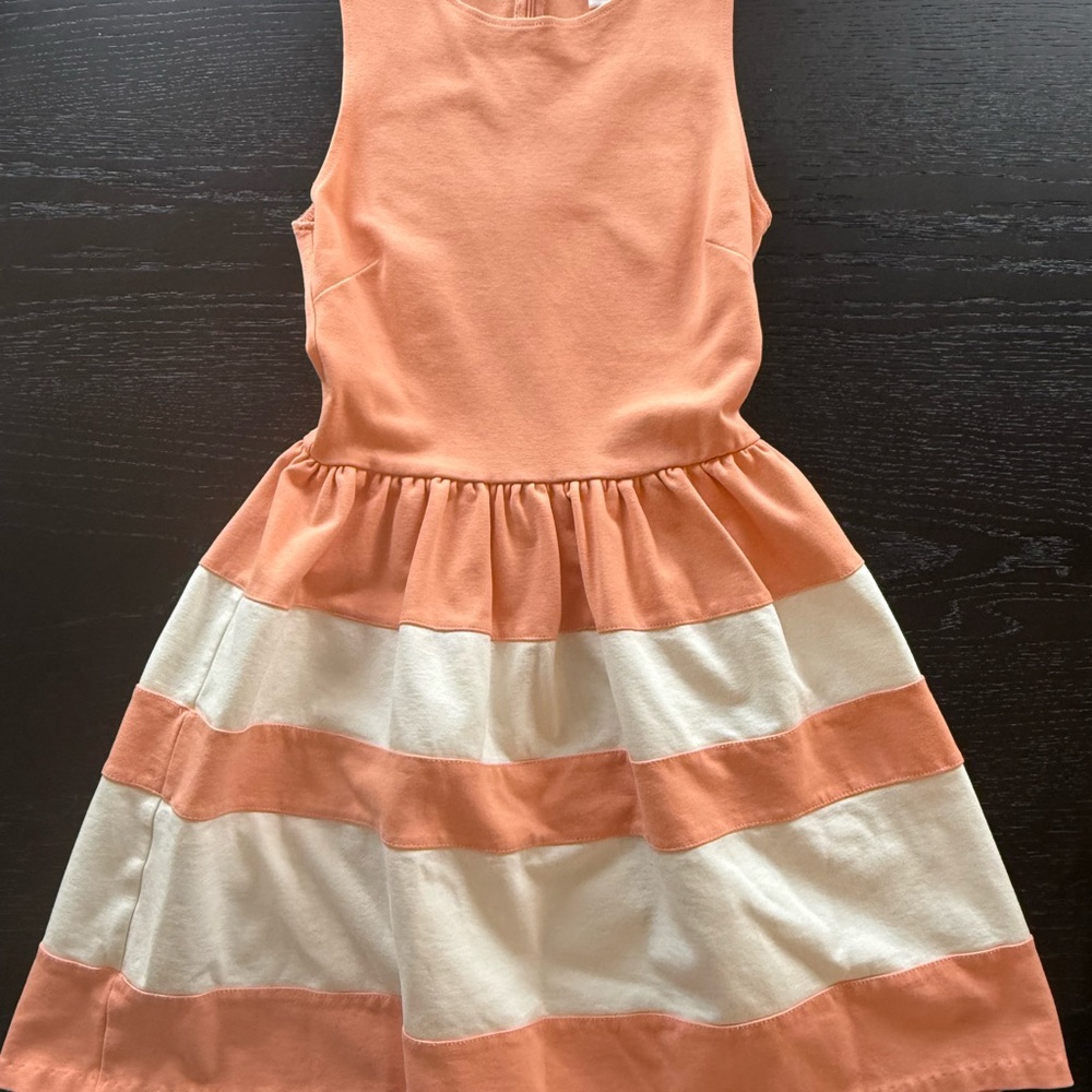 Bar III Dress in Coral and White Stripes